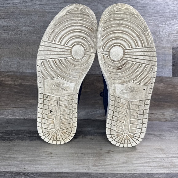 Nike Air Jordan 1 High Nouveau Navy Snakeskin 819176-407 2016 Shoes Size 7.5 - Picture 9 of 14